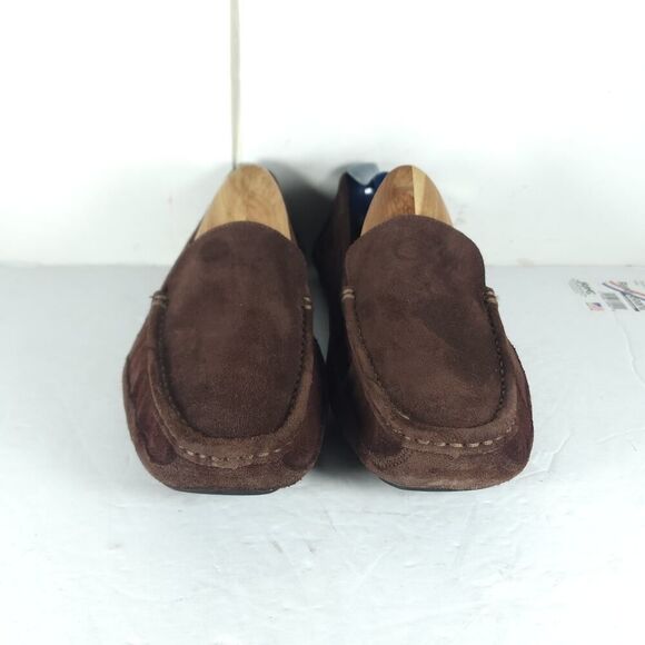 Harmony 783 Men’s US12 Brown Suede Slip-On Flat Grounding Driver Loafer Shoes main image 11